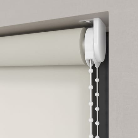 Dutchblinds Rolgordijn - lichtdoorlatend - Parel Wit - 80x190cm - Raamdecoratie op maat