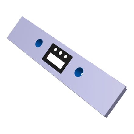 AEG controlepaneel, inox 140224057012