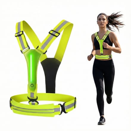 Consumerce® Hardloopvest met Verlichting - One Size - Geel