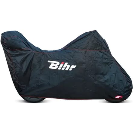 Motorrainhoes met topkoffer en hoge kuip Bihr