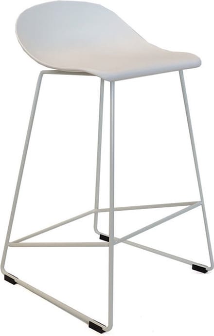 Livin24 Scandinavische Barkruk Ellen wit 66cm - barstoel