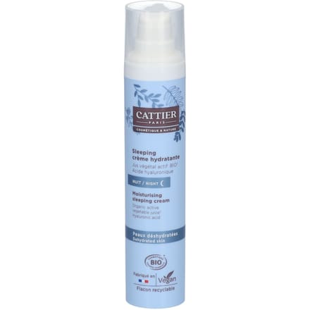 Cattier Sleeping Moisturising Night Cream Organic Voor de Vochtarme Huid 50 ml