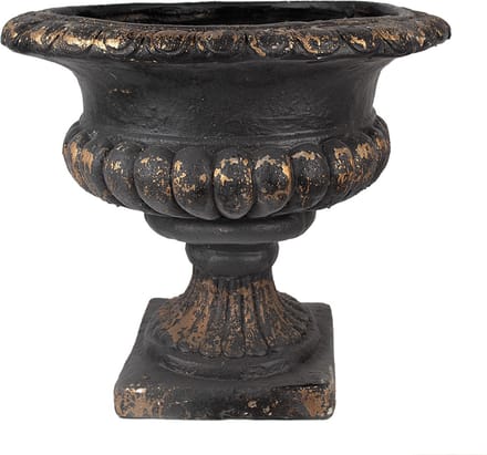 Clayre & Eef Bloempot Ø 52x47 cm Zwart Keramiek