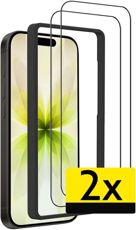 Screenprotector - Geschikt voor Apple iPhone 17 - 2 Stuks - Met Installatie Frame - Beschermglas - Gehard Glas - Tempered Glass - Screen Protector