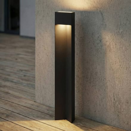 Lucande LED tuinpadverlichting Kaholo, matzwart, 90 cm, IP44