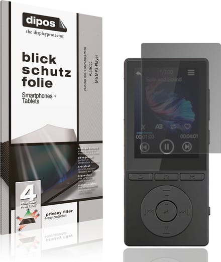 dipos – Matte Privacy Screenprotector geschikt voor Aiandcc M6 MP3-Player | Anti-Spy Beschermfolie