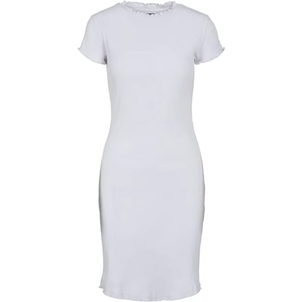 Urban Classics - Rib Tee Korte jurk - XS - Wit