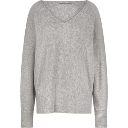 Summum Oversized Sweater Wool Elastane Blend Knit Sweaters Lichtgrijs 7s7927-7975