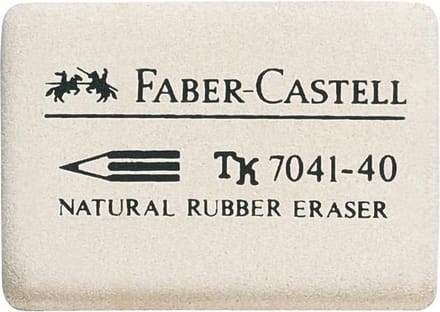 Faber-Castell - Rubbergum - Wit - 1 Stuk