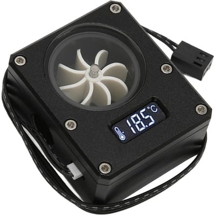 PC Waterkoelingsmeter 12V Kleine 3-pins Interface G1 4 Draad Duurzaam Acryl Roestvrij Computer Flowmeter voor PC zwart
