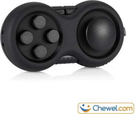 Fidget Pad: Stressvermindering - Meer Focus - Meer Concentratie | Anti-Stress | Zwart | Chewel ®