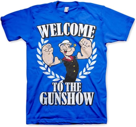 Popeye Welcome To The Gunshow T-shirt blauw