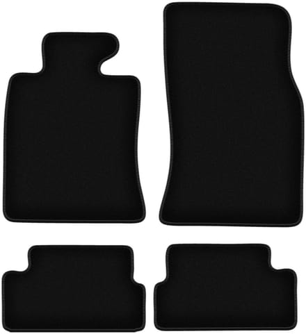 BASIC zwarte veloursmatten voor: Mini Cooper II R57 cabriolet (2006-2013)
