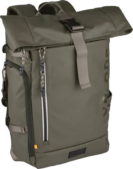 camel active EXPLORE Rolltop Rugzak van gerecycled nylon - Maat - Kakimenswear-L