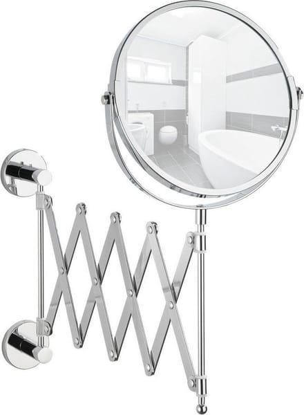 Wenko Badkamerspiegel Power-loc Elegance 17 Cm Rvs Zilver