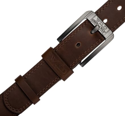 Brede riem PU+Leer LB-7-0-130 bruin 6568