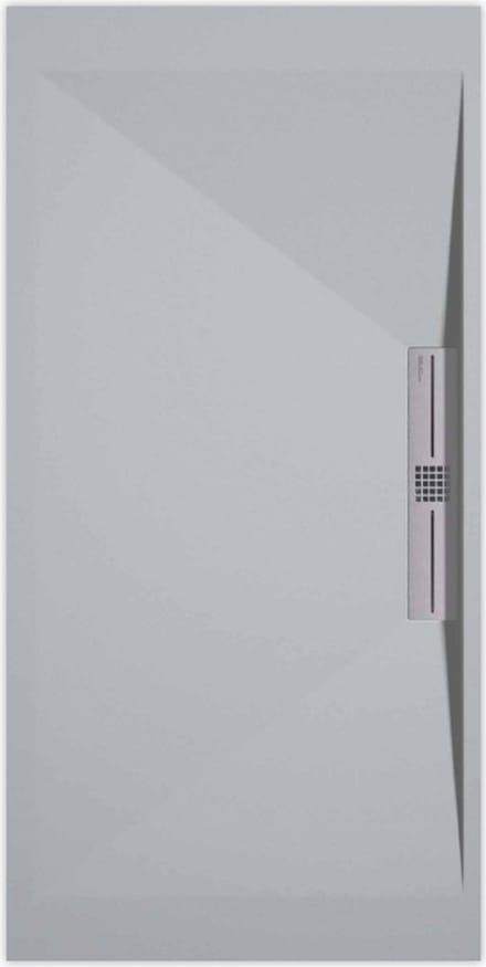 Sanifun douchebak Stone Side Gray 7035 Smooth 900 x 900 S