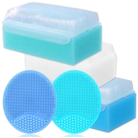 Zachte Bad Spons en Massageborstels Set voor Baby's - 5 Stuks