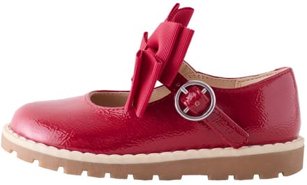 Next - Meisjes - Mary Jane-schoenen met dikke strik en brede pasvorm (G) - Rood
