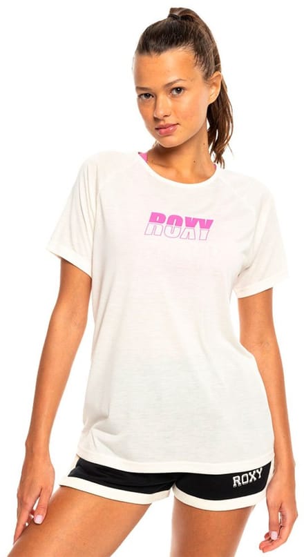 Roxy Evd Flow T-shirt Met Korte Mouwen Wit S Vrouw