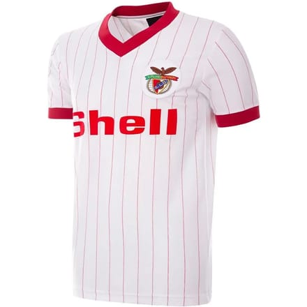COPA - SL Benfica Uitshirt 1985/86 Retro Voetbalshirt - Heren - Wit - M