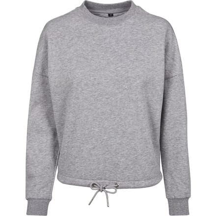 Build Your Brand - Oversized Dames Sweater - Heather Grey maat L