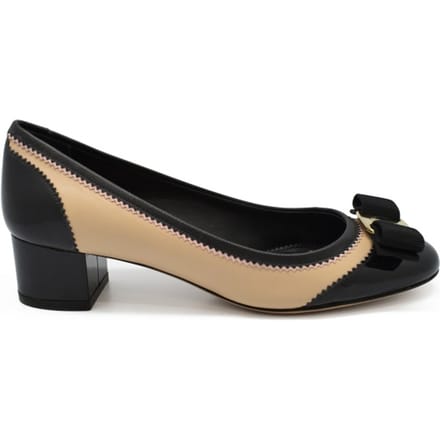 Salvatore Ferragamo Eva Leathe schaarpen Beige