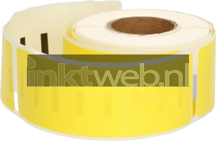 FLWR - Labels / Dymo 99010 / geel / Geschikt voor Dymo