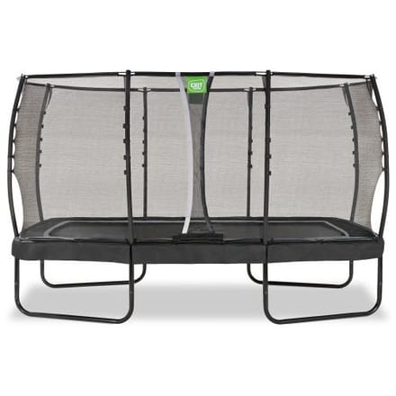 EXIT Allure Premium Trampoline 244x427cm - Op Poten - Rechthoekig - Trampoline Buiten - Voor Kinderen - Zwart