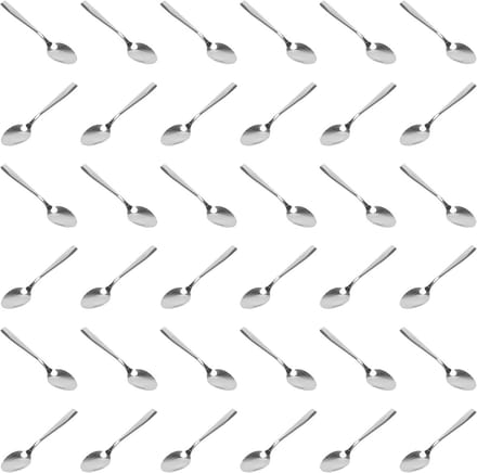 Solidchoice - 36 Stuks RVS Theelepels voor Thuis en Horeca