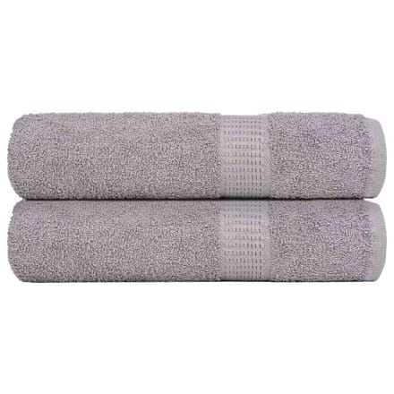 vidaXL - Handdoeken - FROGN - 2 - st - 50x100 - cm - 360 - g/m² - grijs