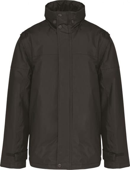 Kariban Jack met afneembare mouwen heren K693 - Dark Grey - S