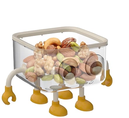 Bureau Prullenbak - Afvalbak Tafel - Netjes Werken - Met Deksel Transparant - 13cm Hoog - Transparant