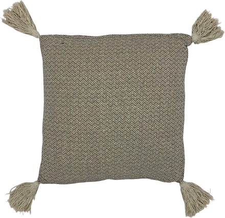 Lavandoux - Sierkussen - Kussen met Kwastjes - Taupe - 45 x 45 cm
