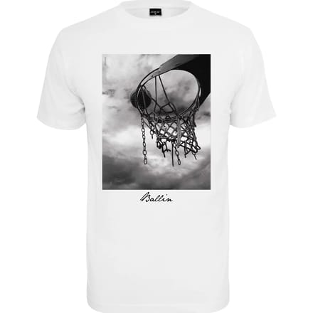 Mister Tee - Ballin 2.0 Heren Tshirt - L - Wit