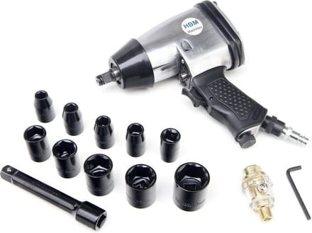 HBM 17 Delige 1/2 inch Slagmoersleutelset