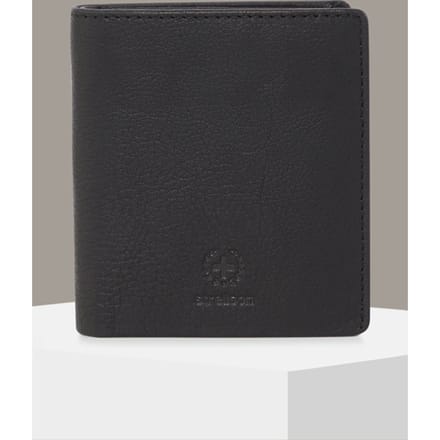 strellson Leren portemonnee Blackwall BillFold V7 Black zwart