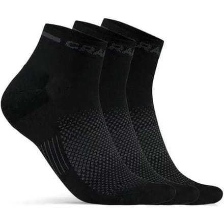Craft Core Dry Mid Hardloopsokken Verpakking 3 Stuks-Zwart