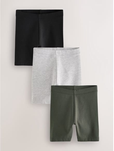 Next - Jongens - Set van 3 fietsshorts - Zwart