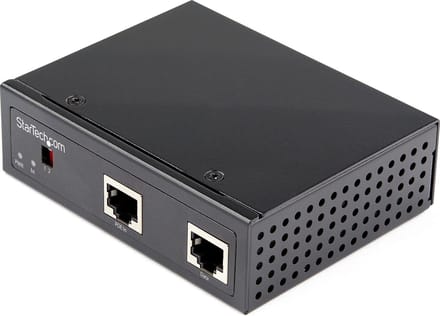 StarTech.com Industrial Gigabit PoE Splitter - 90W High Speed Power over Ethernet PoE+++ Splitter Voeding - 90 Watt - ATX - 80 Plus
