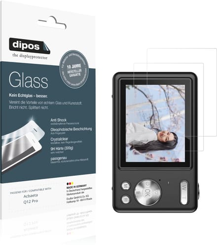 dipos – 2x Pantserfolie geschikt voor Acbaeta Q12 Pro | 9H Screenprotector