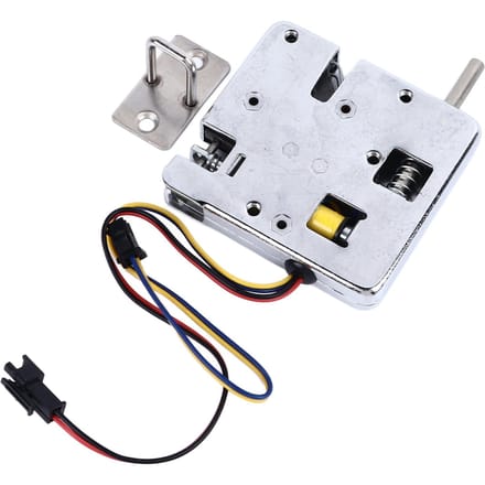 Elektromagnetisch Slot Hoge Sterkte Schokbestendig Versterkt Zelfuitwerpende Kast Solenoïde Deurslot voor Opslagkluisjes 24V white