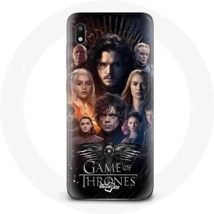 Coque pour Samsung Galaxy A10 Game of Thrones Saison 8 Le Trône de Fer L'affiche de L'équipage Logo