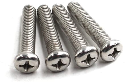 M3x6 Kruis Schroeven van RVS - 100 Stuks - Geschikt voor Machinebouw, Bevestigen en Montage