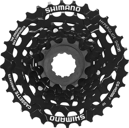 Shimano CS-HG200-7 Fietscassette – 7-speed – 12-32T – Hyperglide – Zwart