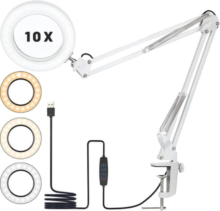 Loeplamp met Standaard - Lamp met Led Verlichting
