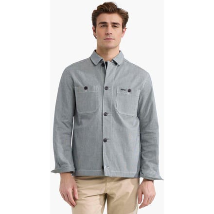 McGregor Cotton Striped Shirt Jacket Navy Taglia: S | Giacche leggere Outlet | Uomo | Blu