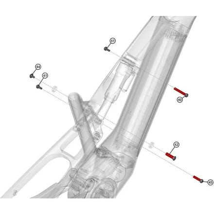 Visserie bevestiging demper Haibike Pinion IGB