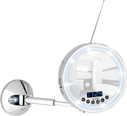 Wenko 21822100 Imperial LED-wandspiegel, 25,5 x 19,5 x 41,5 cm