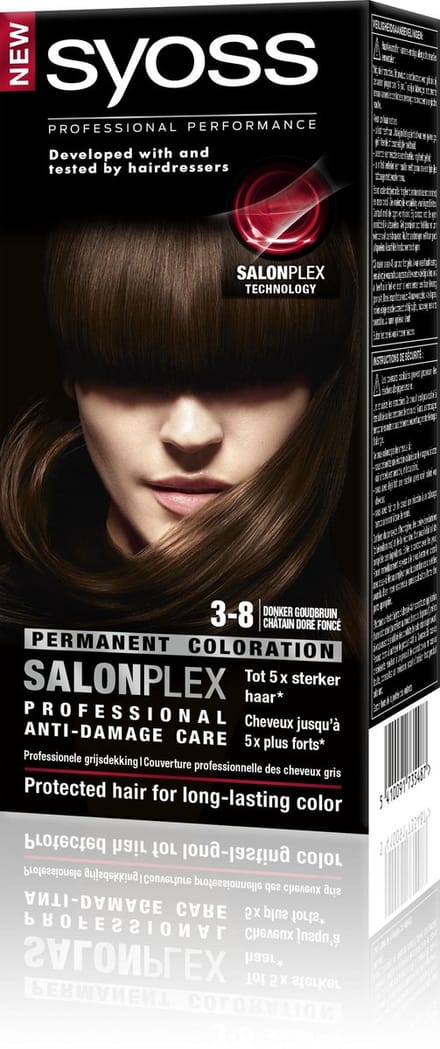 SYOSS Color baseline 3-8 Donker Goudbruin Haarverf - 1 stuk